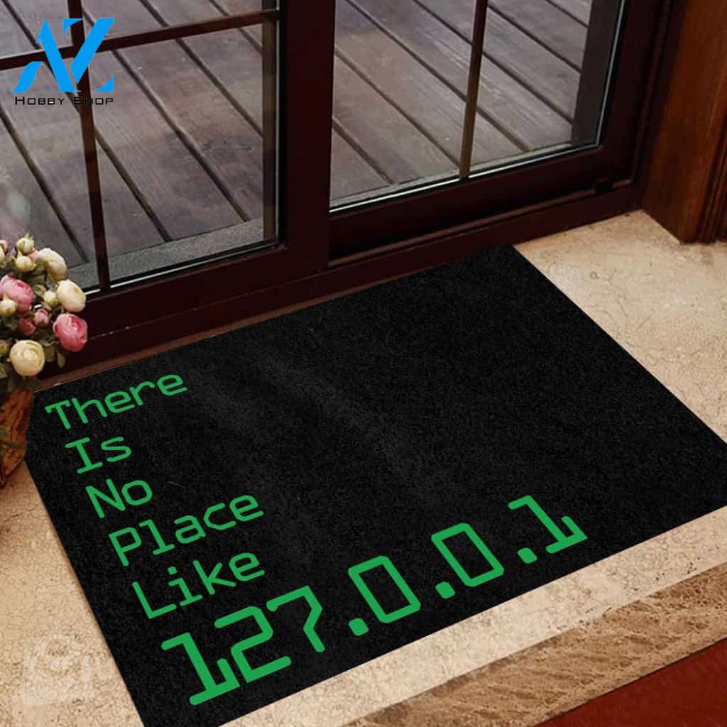 Programmer Doormat There is no place like this IP Address | Welcome Mat | House Warming Gift | Christmas Gift Decor
