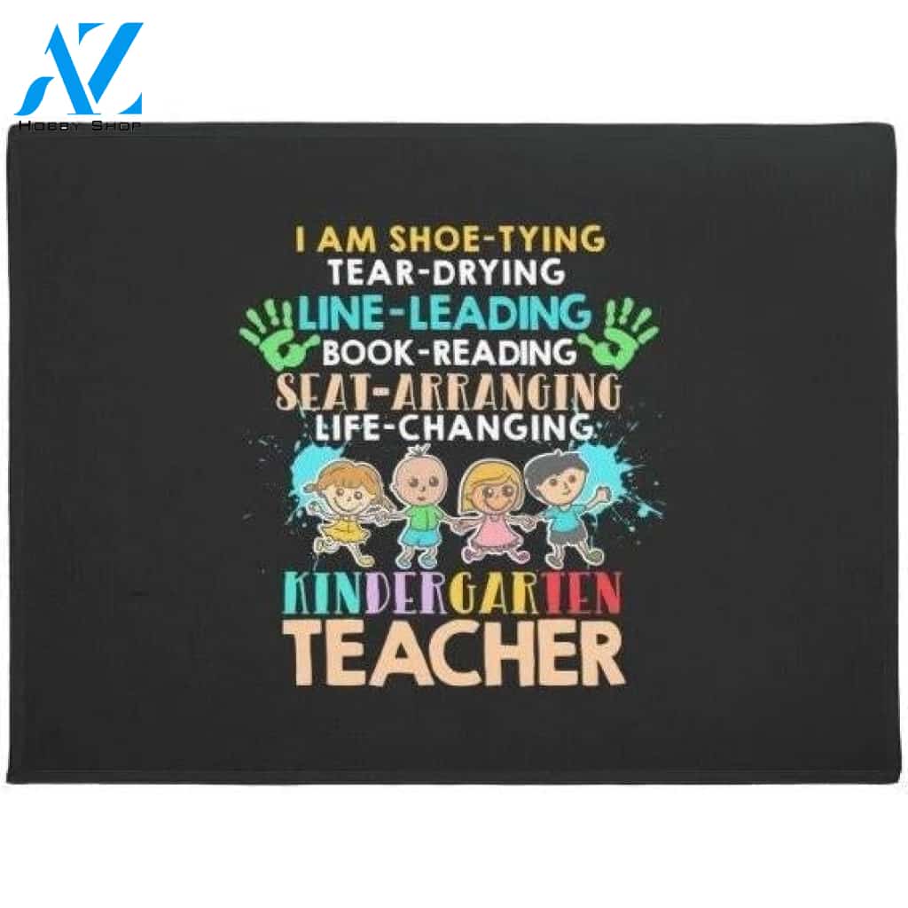 Proud Kindergarten Teacher Doormat Welcome Mat Housewarming Gift Home Decor Funny Doormat Gift Idea For Teacher Gift For Friend