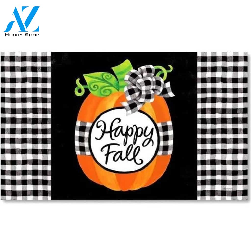 Pumpkin Happy Fall Doormat Welcome Mat Housewarming Gift Home Decor Funny Doormat Gift For Autumn Lovers Happy Autumn Gift Idea