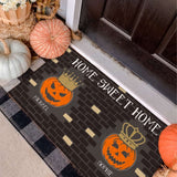 PUMPKIN KING & QUEEN DOORMAT