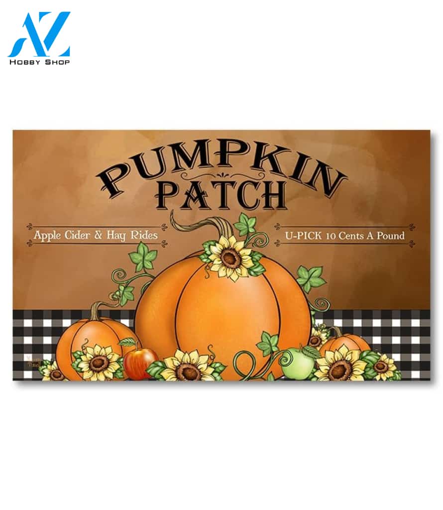 Pumpkin Patch Doormat - 18" x 30"