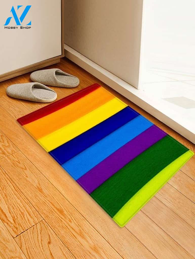 Rainbow Striped CLH071084D Doormat