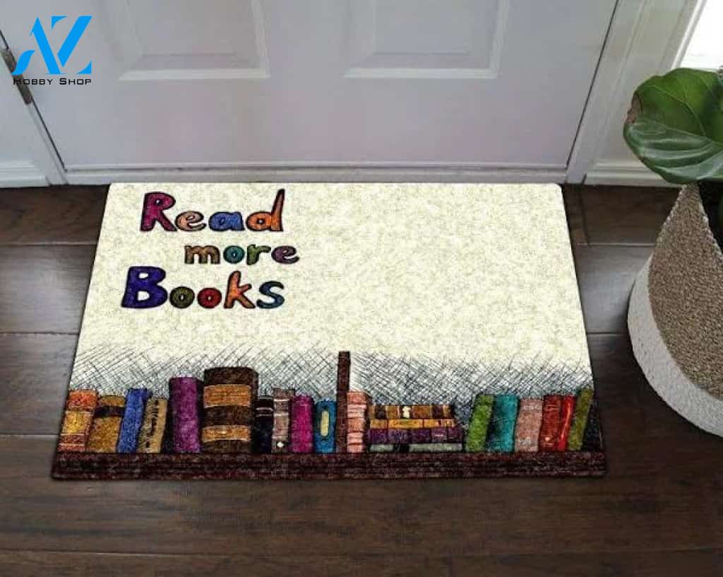 Read More Books Funny Indoor And Outdoor Doormat Warm House Gift Welcome Mat Birthday Gift For Book Lover