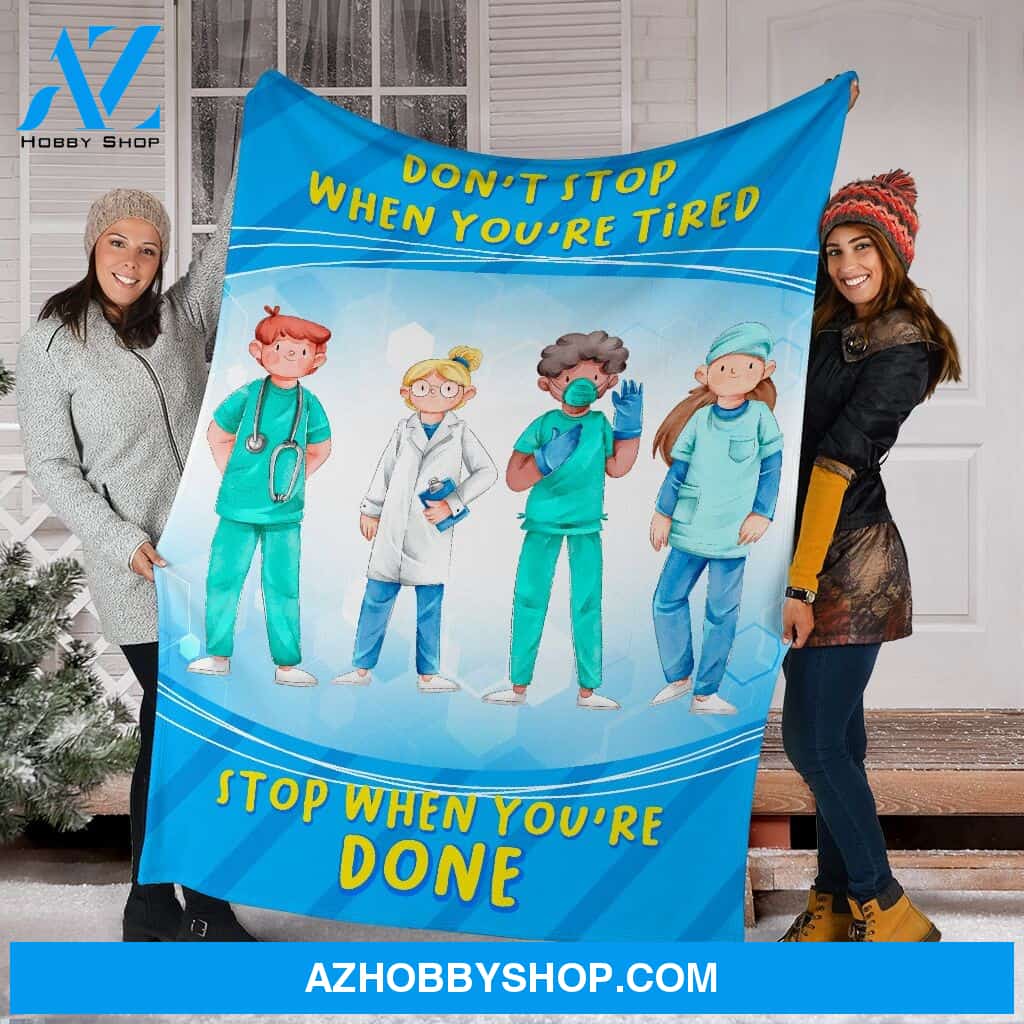 Real Nurse Fleece Blanket