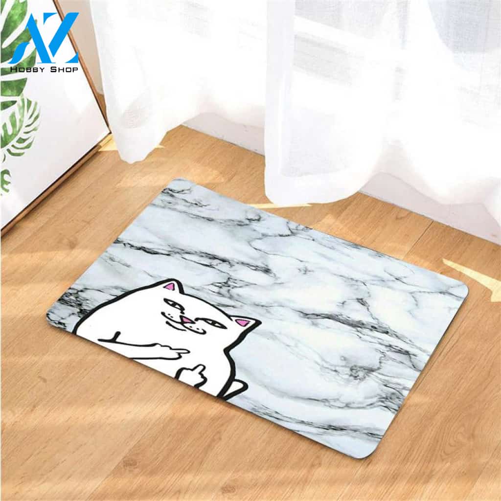 ripndip cat and texture doormats