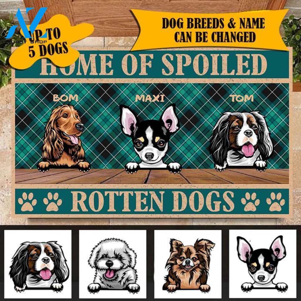 Rotten Dogs Personalized Doormat - DM009PS | Welcome Mat | House Warming Gift