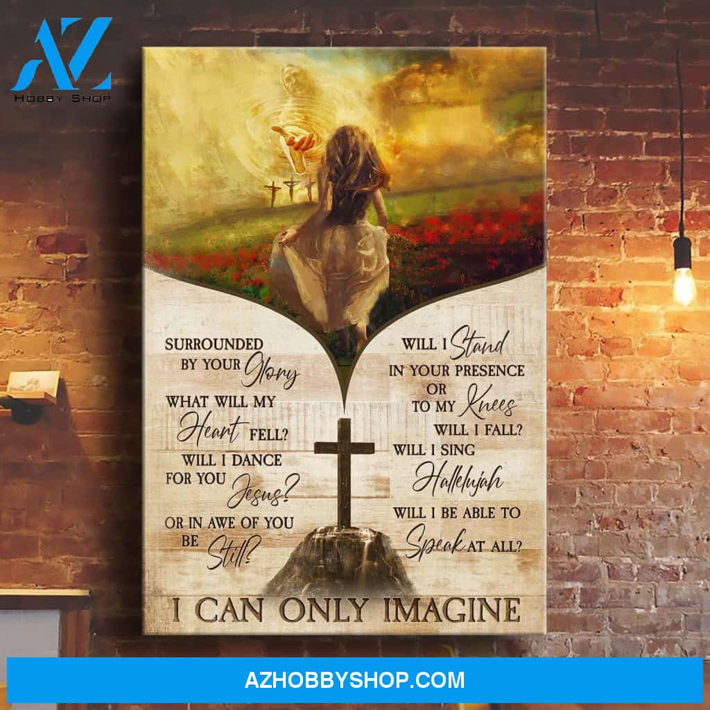 Run to the beautiful world - I can only imagine Jesus Portrait Canvas Prints - Wall Art