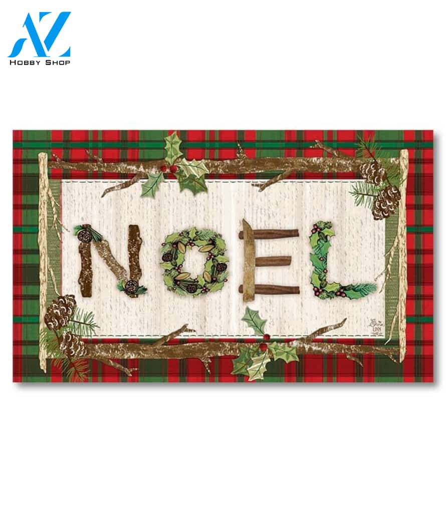Rustic Noel Doormat - 18" x 30"