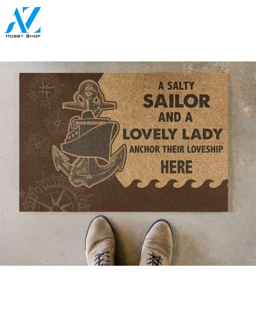 Sailor Here Doormat | Welcome Mat | House Warming Gift