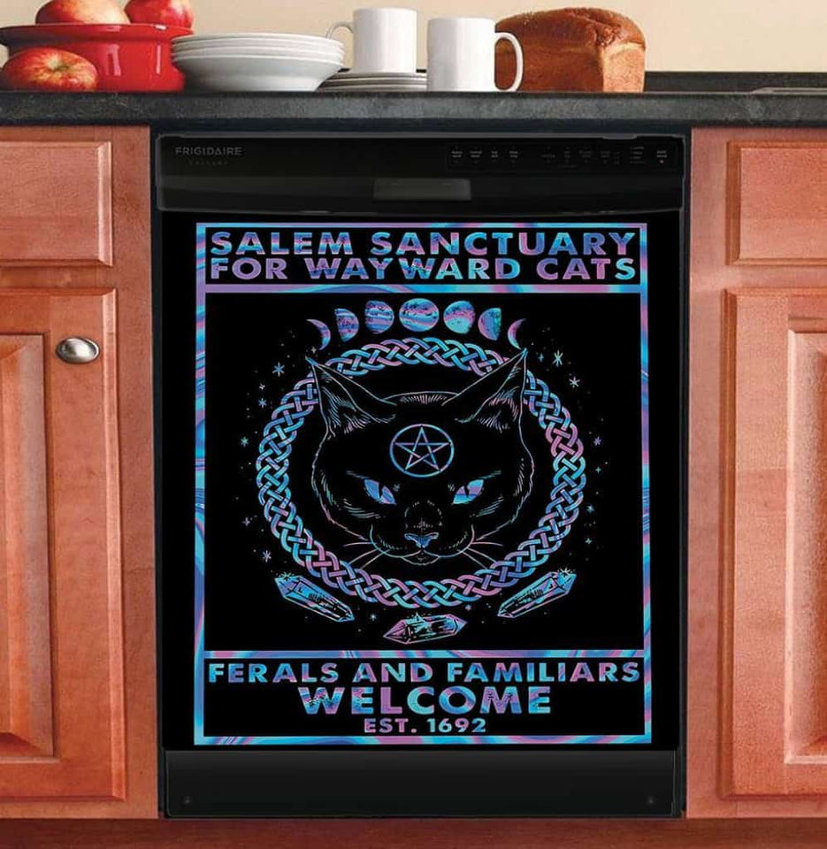 Salem sanctuary for wayward cats Doormat Halloween Gift Home Decor HN