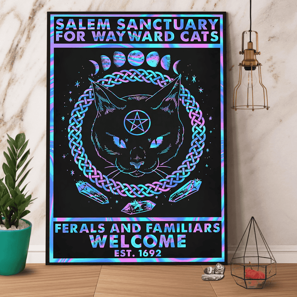 Salem sanctuary for wayward cats Doormat Halloween Gift Home Decor HN