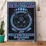 Salem sanctuary for wayward cats Doormat Halloween Gift Home Decor HN