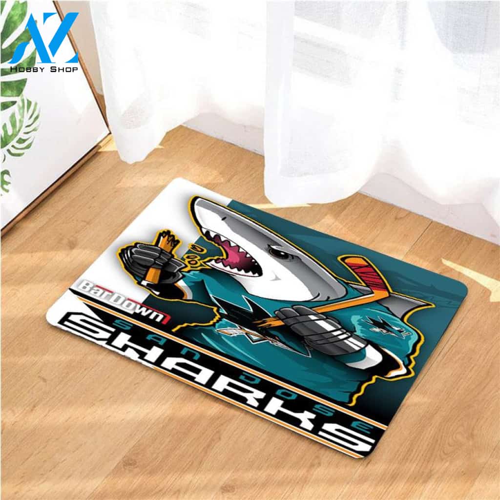 San Dose Sharks Hockey Team doormats
