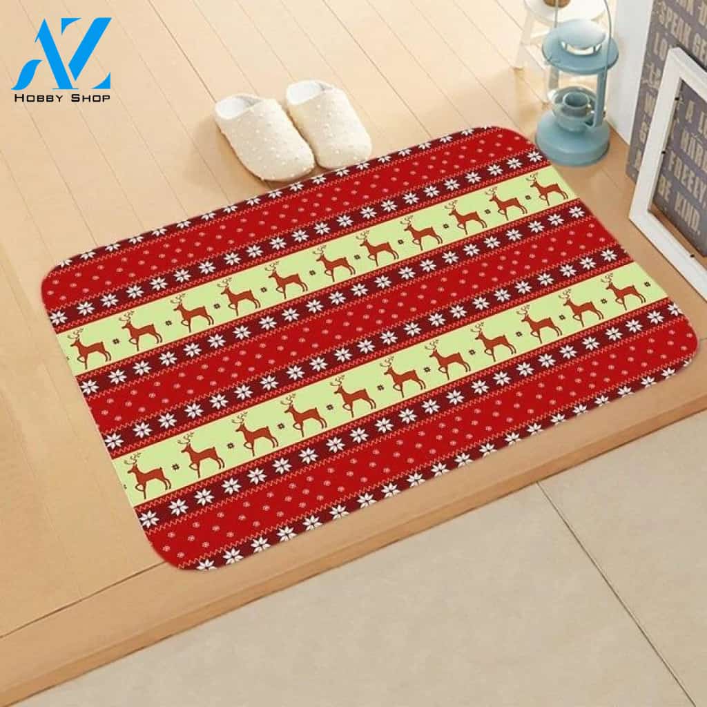 Santa Christmas DoorMat | Felt And Rubber | 40x60 cm | 45x75 cm | 60x90 cm | Colorful | DO1499
