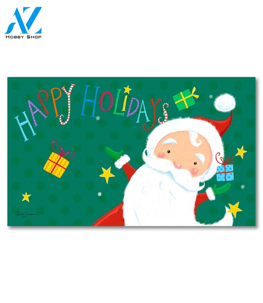 Santa Happy Holidays Doormat - 18" x 30"