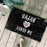 Satan Loves Me SED-0002 Door Mat