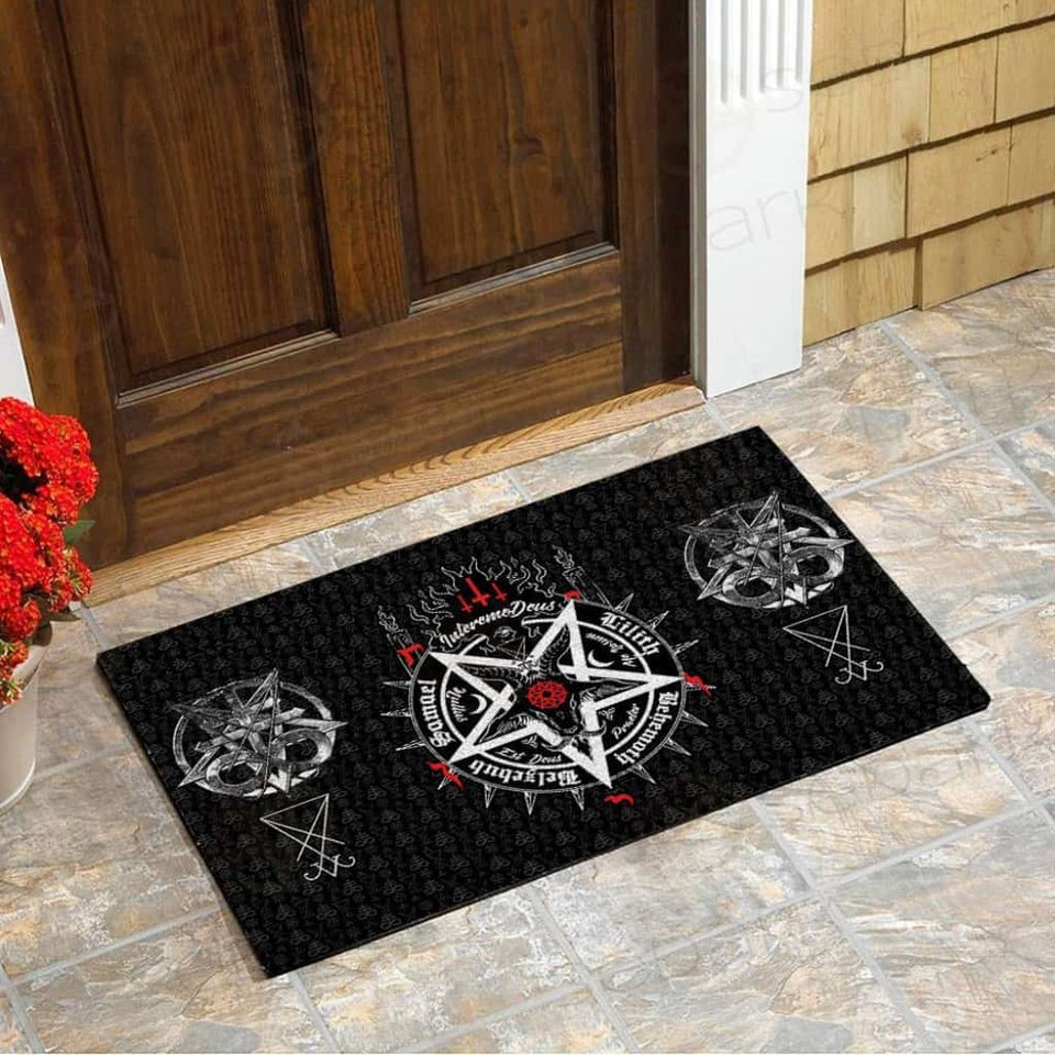 Satanic 5 Letters SED-0317 Door Mat
