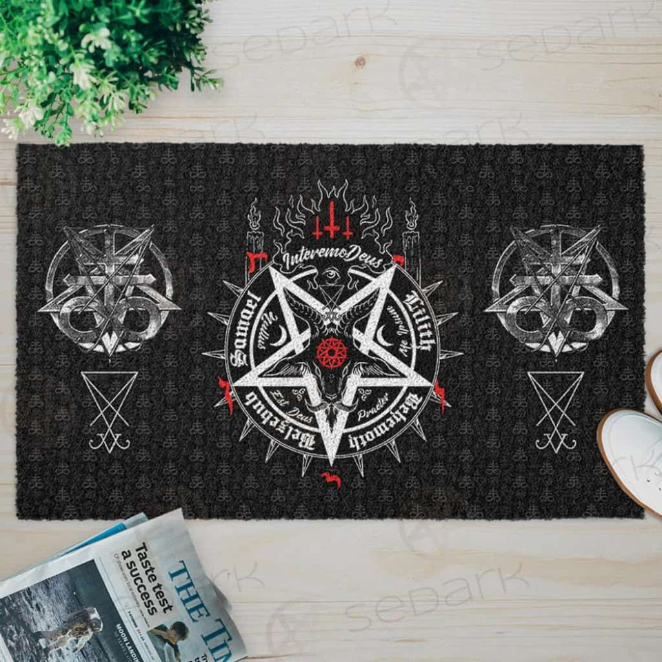Satanic 5 Letters SED-0317 Door Mat