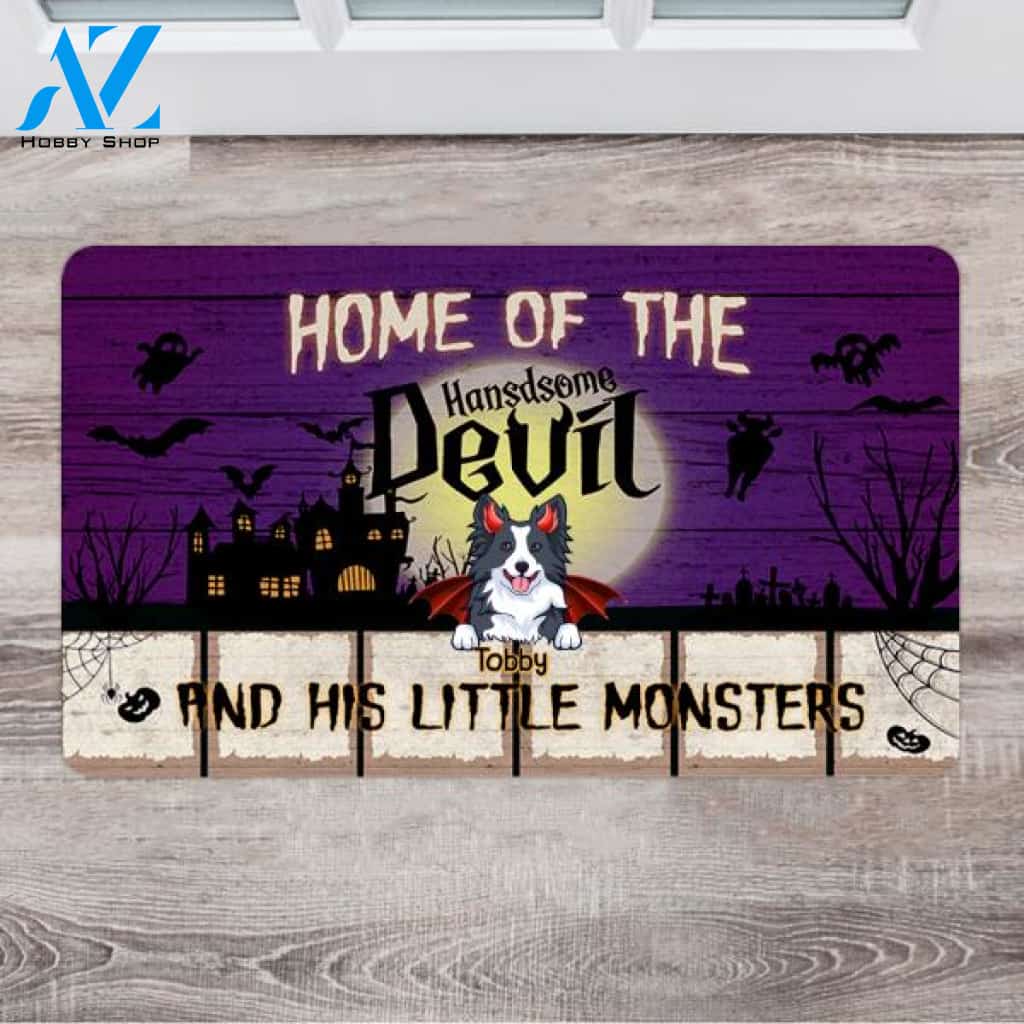 Personalized Scary Doormat - Dog Gift Box - Up To 6 Dogs