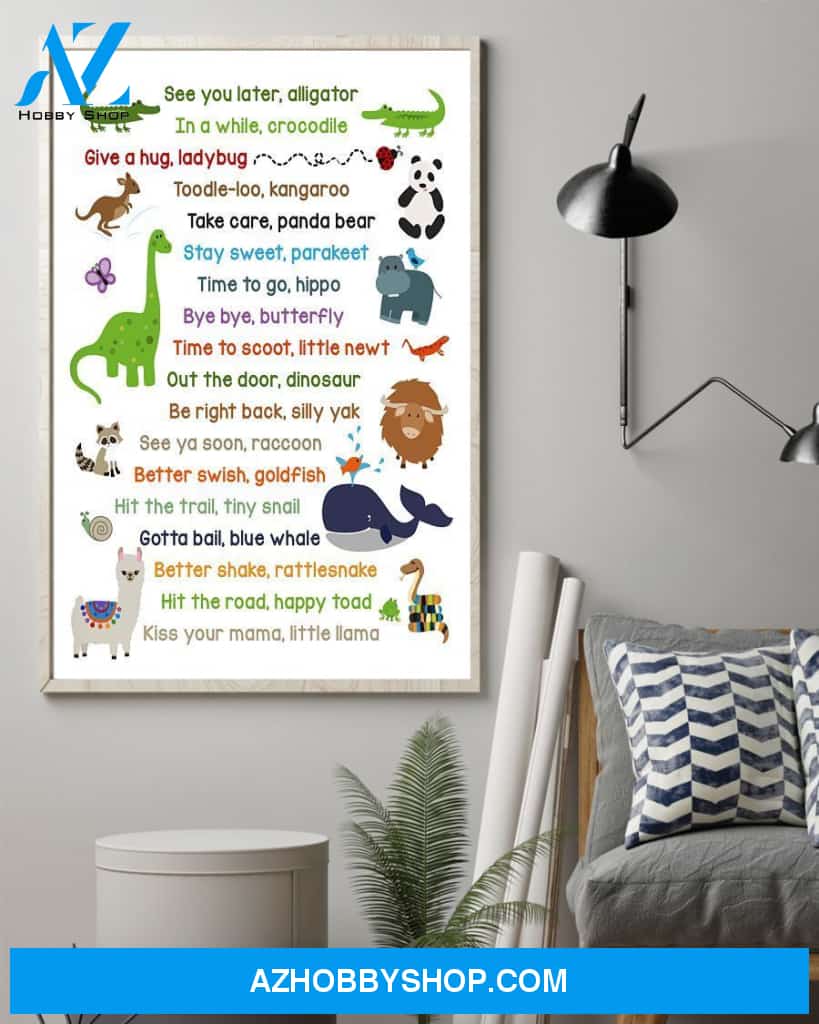 Teacher Classroom Canvas See You Later, Alligator, Student Wall Art Back to School Gift for Teacher