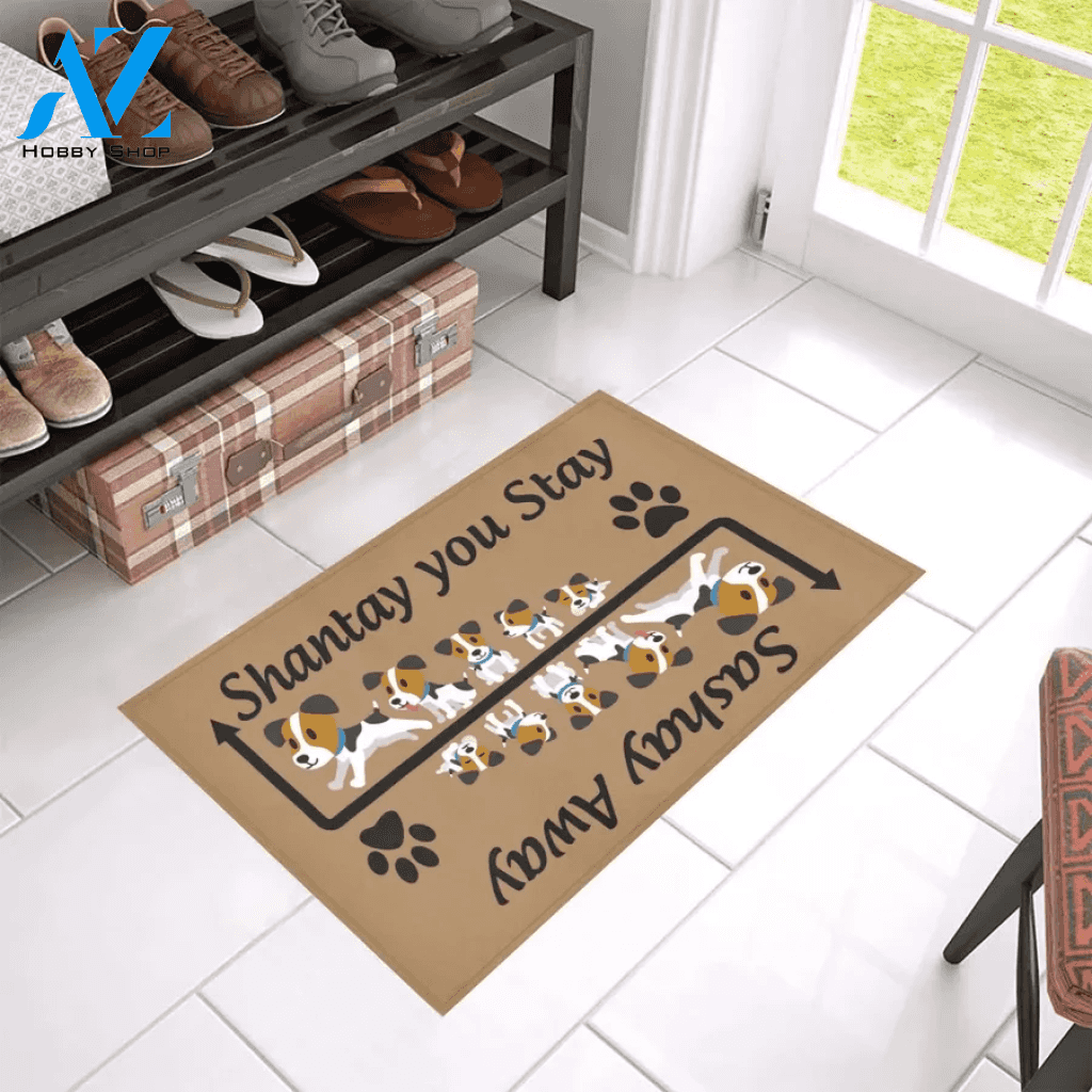 Shantay You Stay Jack Russell Doormat