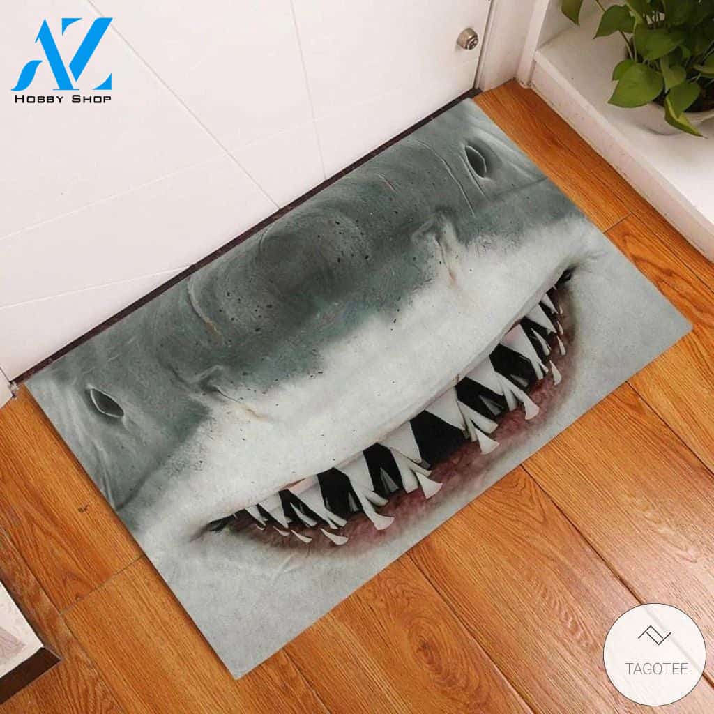 Sharks Face 3D Doormat
