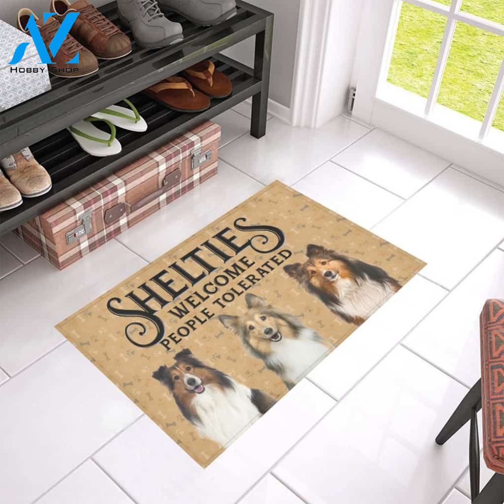 Sheltie Welcomes Doormat DHC04065957