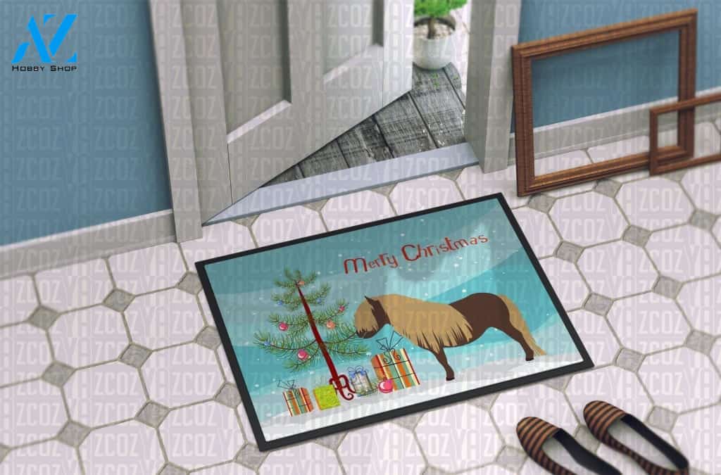 Shetland Pony Horse Christmas CL21110263MDD Doormat