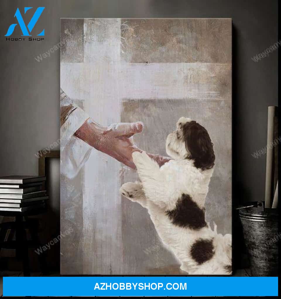 Shih Tzu - Take his hand Portrait Canvas Prints - Wall Art
