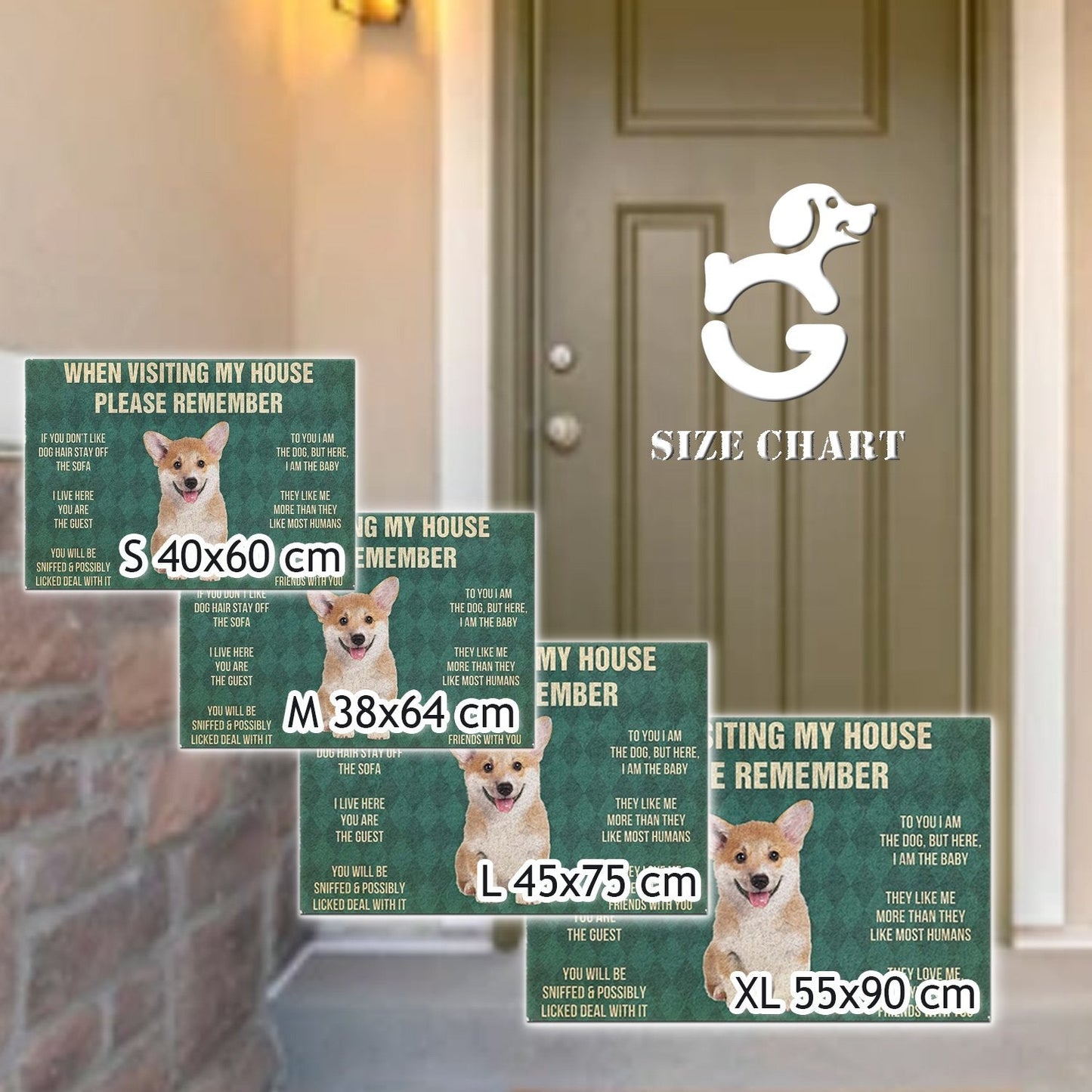 Boston Terrier's Rules Doormat