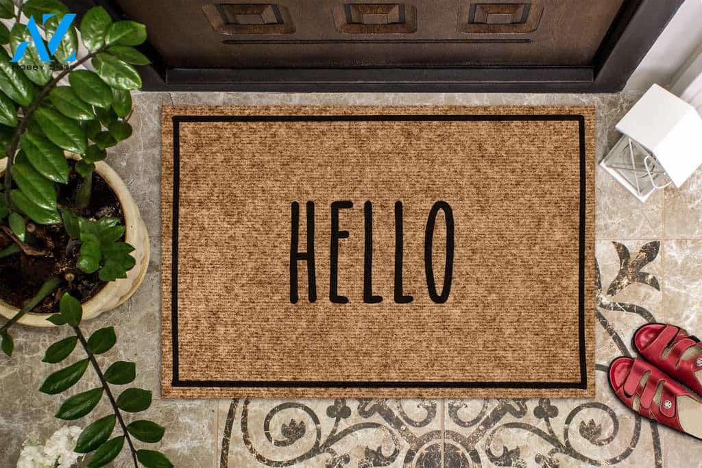 Skinny Text Hello Doormat | Welcome Mat | House Warming Gift