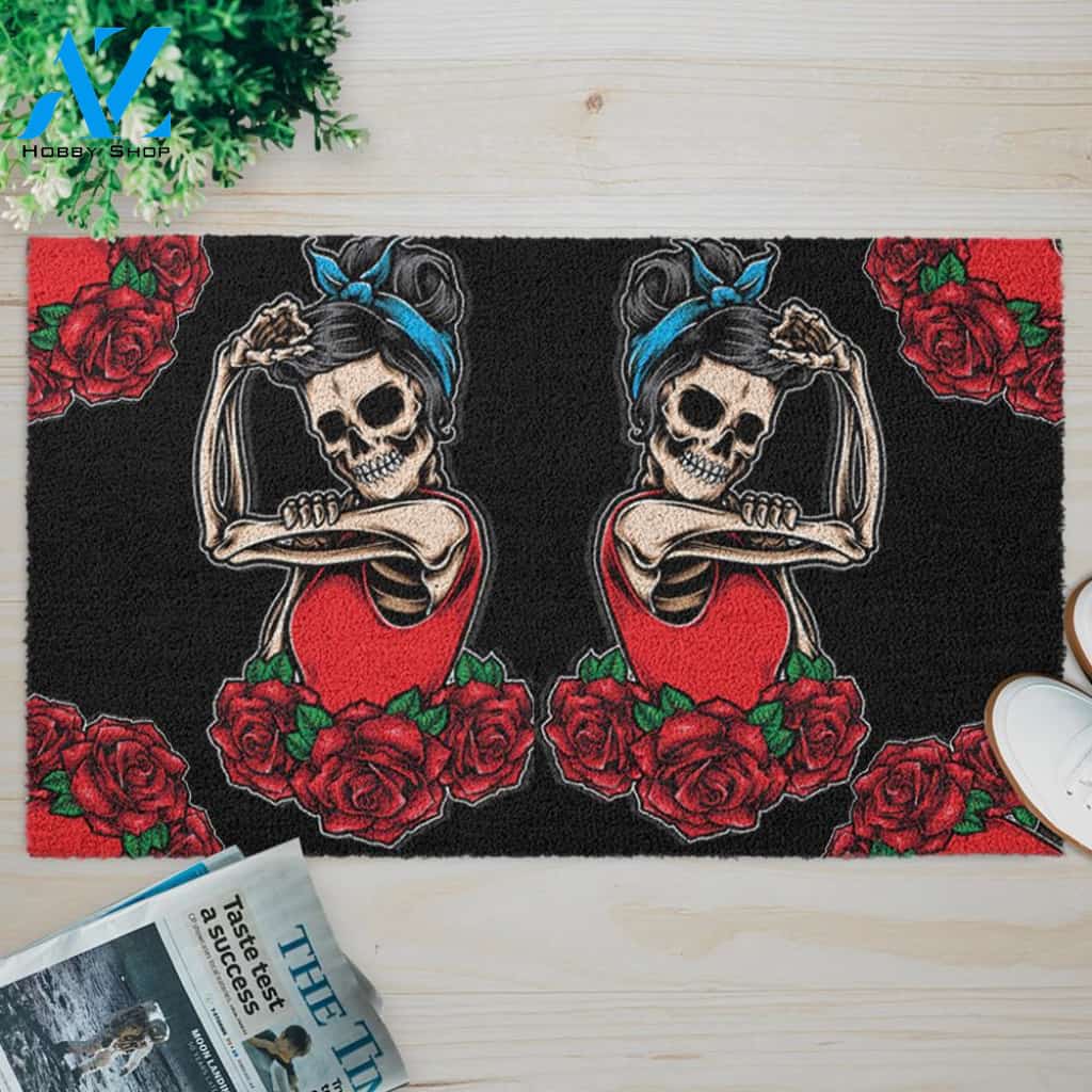 Skull Strong Lady Doormat SK-CG00009-04