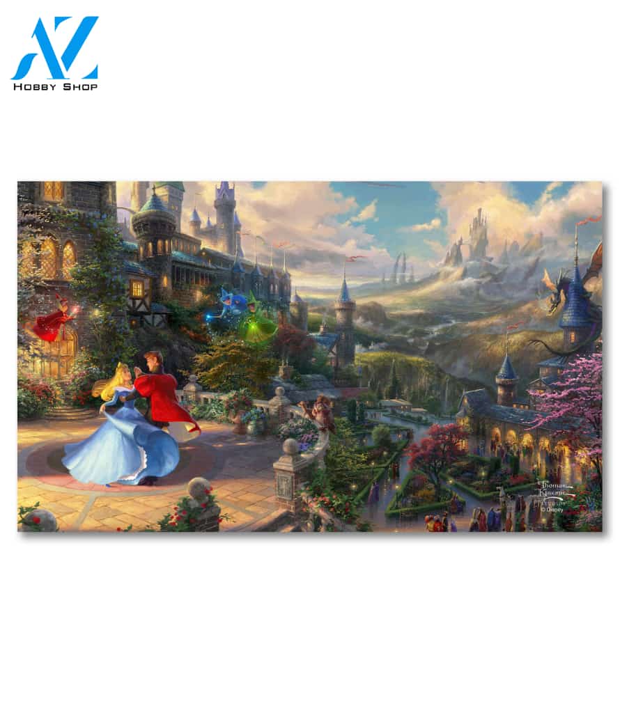 Sleeping Beauty Dancing in the Enchanted Light Doormat - 18" x 30"