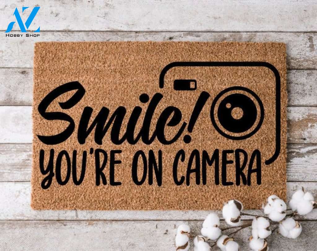 Smile! You're On Camera Doormat