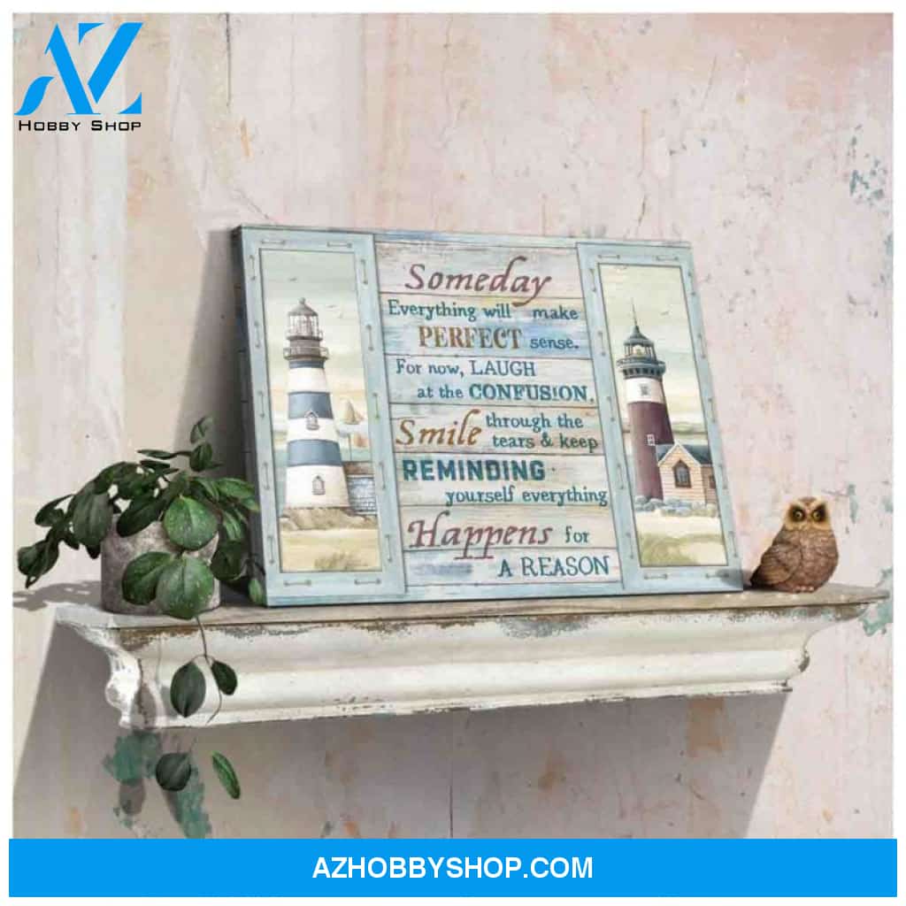 Ohcanvas Someday Beautiful Lighthouses and Sea Canvas Wall Art Decor