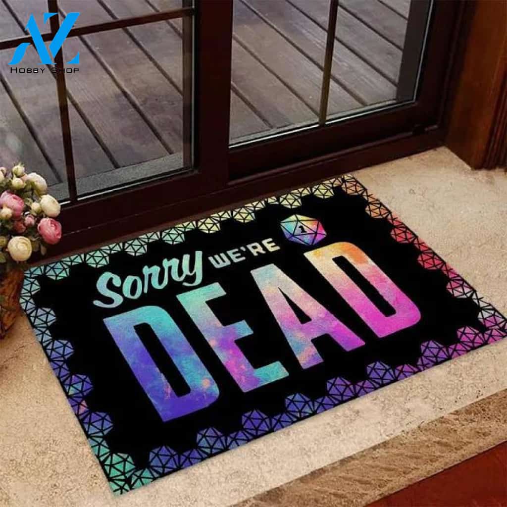Sorry We're Dead - Tabletop Role-playing Game Doormat