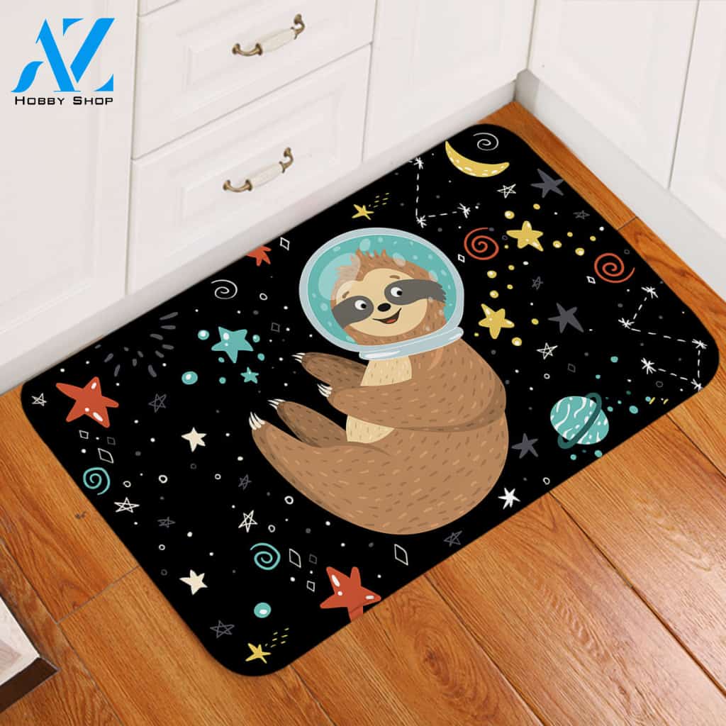 Space Sloth Door Mat