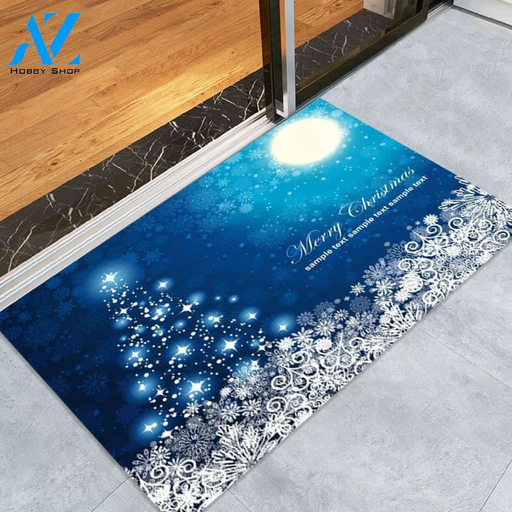 Sparkling Christmas Tree Snowflake GS-CL-QD1111 Doormat