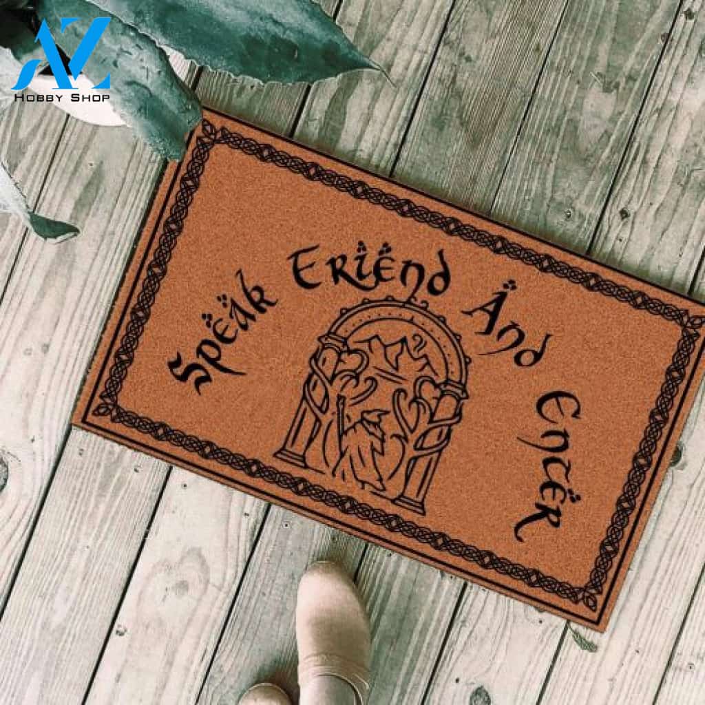 Speak Friend And Enter Doormat Lord Of The Rings