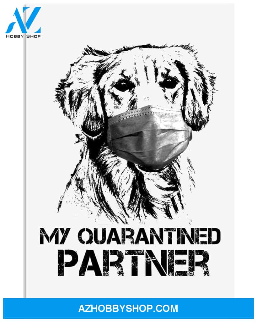Springer spaniel my quarantined partner poster