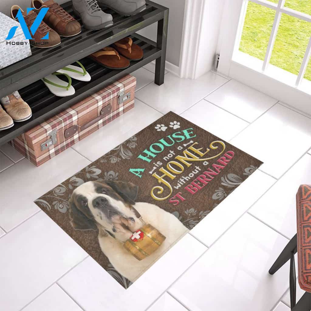 St Bernard Home doormat | Welcome Mat | House Warming Gift