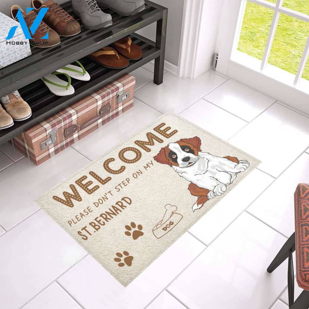 St Bernard Welcome doormat | Welcome Mat | House Warming Gift