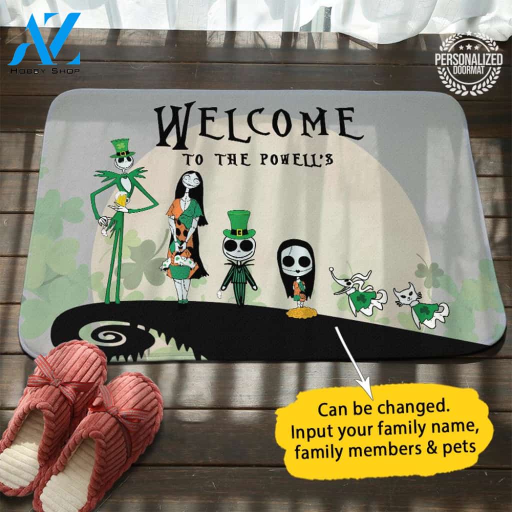 St.Patrick's Day Jack Family Personalized Doormat
