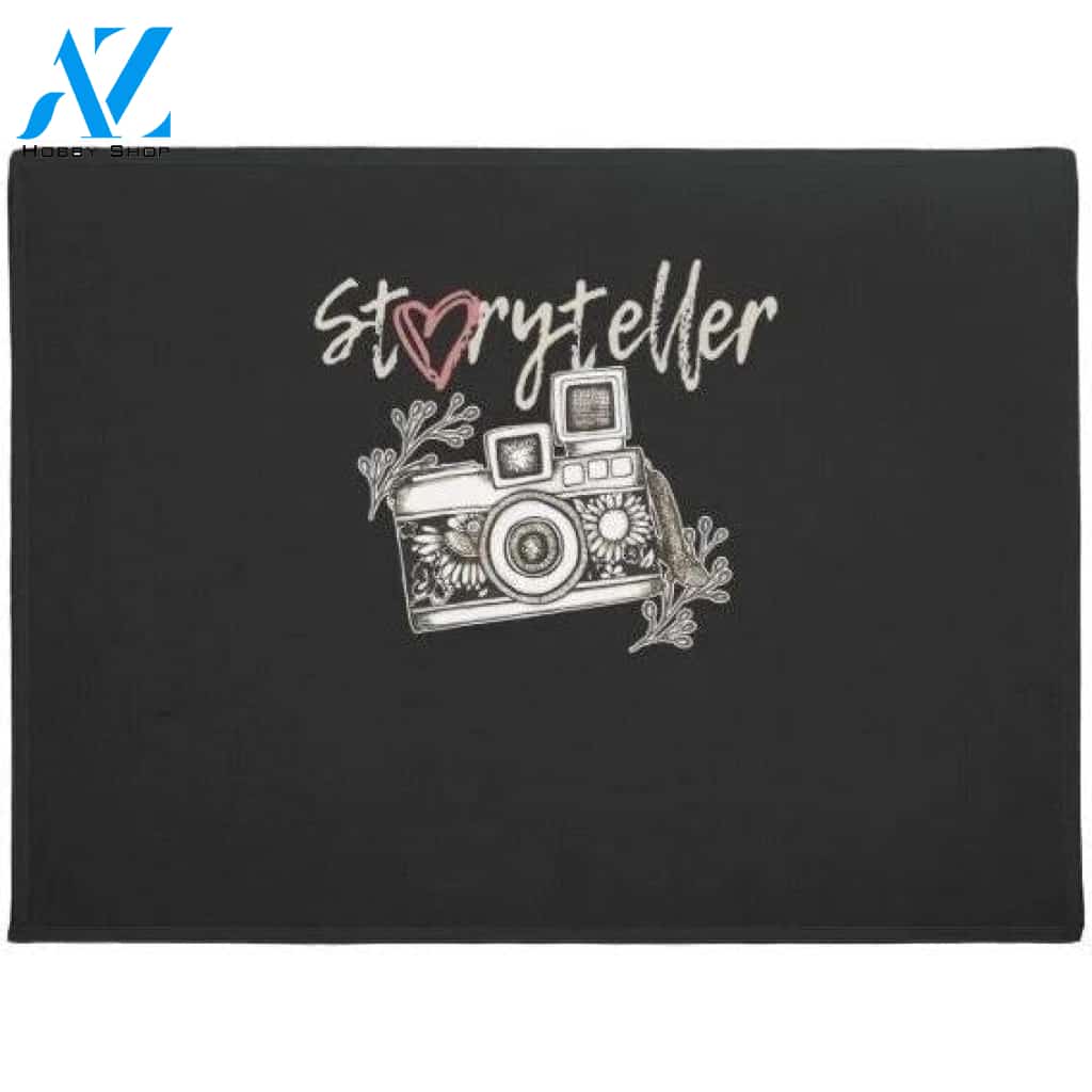 Storyteller Camera Photography Photographer Doormat Welcome Mat House Warming Gift Home Decor Funny Doormat Gift Idea