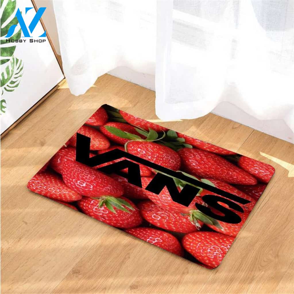 strawberry vans really red doormats
