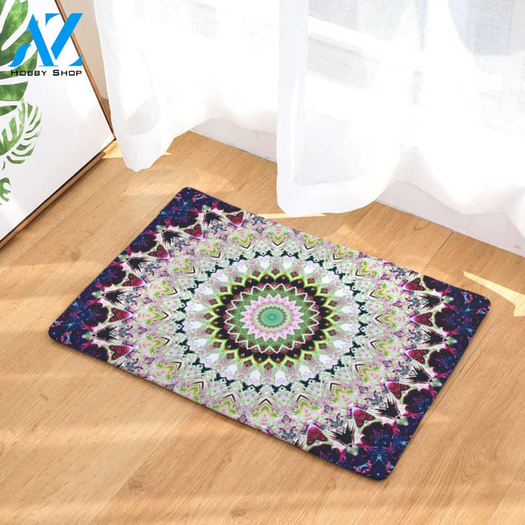 Stylized Dandelion Door Mat