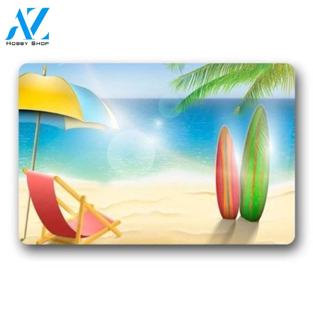 Summer Beach Doormat Welcome Mat Housewarming Gift Home Decor Funny Doormat Gift For Beach Lovers Gift For Friend Birthday Gift