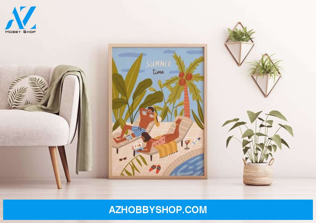 Summer Time Canvas And Poster, Wall Decor Visual Art