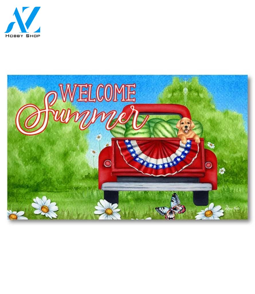 Summer Truck Doormat - 18" x 30"