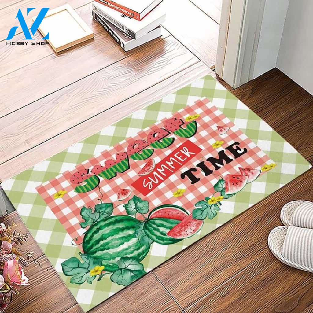 Summer Watermelon Funny Indoor And Outdoor Doormat Gift For Friend Family Decor Warm House Gift Welcome Mat
